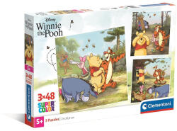 Disney Micimackó 3x48 db-os puzzle Clementoni