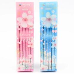 Yalong Stationery Grafitceruza Sakura cseresznyevirág mintával Yalong 12 db-os készlet 231336 (YL231336)