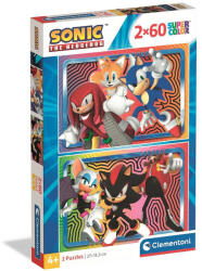 Sonic a sündisznó 2x60 db-os puzzle Clementoni