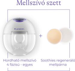 Lansinoh hordható mellszívó - 4 fázisú, egyes + Lansinoh anyatejtároló zacskó 25 db szett