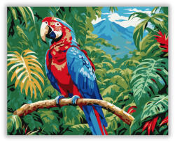  Ara Papagáj a Dzsungelben - számfestő készlet