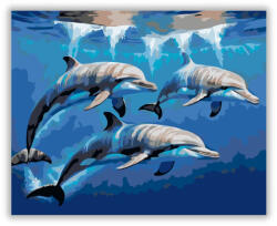  Harmonikus Delfinek az Óceán Mélyén - számfestő készlet