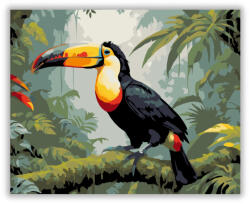  Tréfás Tukán a Dzsungelben - számfestő készlet