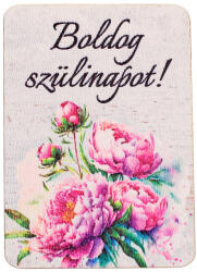 4db. "Boldog születésnapot! " feliratos dekor tábla 7 x 5cm (GV04-31)