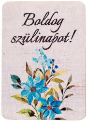 Valex Decor 4db. "Boldog születésnapot! " feliratos dekor tábla 7 x 5cm (GV04-18)