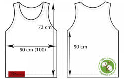  Férfi atléta trikó (szín: fehér, méret: S)