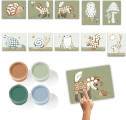 Little Dutch Carte pentru pictat cu degetele - Forest Friends - Little Dutch Carte de colorat