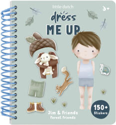 Little Dutch Carte cu activitati pentru copii - Dress me Up - Jim & Friends - Forest Friends - Little Dutch