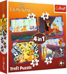 Trefl - Puzzle 4v1 Brave Lion King - 1 - 39 piese
