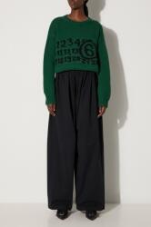 MM6 Maison Margiela pamut nadrág fekete, magas derekú széles, S52KA0501. M35148 - fekete S