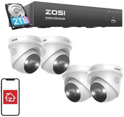 ZOSI IP kamera ZOSI C225 4 db WiFi 5MP + NVR 8ch + 2TB HDD (8SN-2255AW4-20) - dellaprint