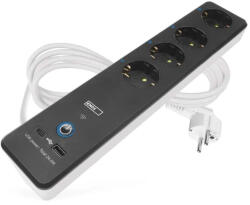 EMOS 4 Plug + 2 USB 2 m (P1422SM)