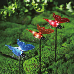 Garden of Eden Szolár lámpa - leszúrható / függeszthető - pillangó - többféle - 12 x 6 x 21, 5 cm - 4 LED
