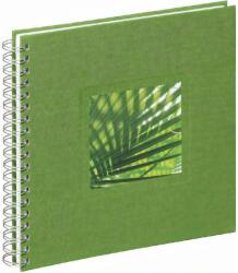PAGNA Nature Palm 24x25cm stofă spirală album foto verde (P1219017)