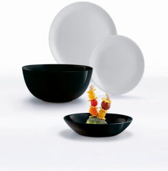 Luminarc Diwali Étkészlet, 19 db-os, fekete-szürke (503328)