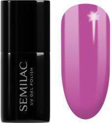 Semilac UV Hybrid Pastel Neons gél körömlakk UV / LED-es lámpákhoz árnyalat 601 Neon Pink Punch 7 ml