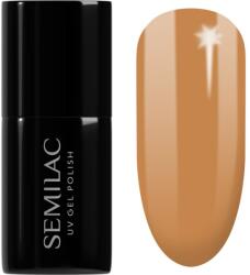 Semilac UV Hybrid Pastel Neons gél körömlakk UV / LED-es lámpákhoz árnyalat 600 Apricot Crush 7 ml