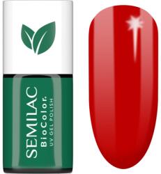 Semilac UV Hybrid BioColor gél körömlakk UV / LED-es lámpákhoz árnyalat 719 Red Cranberries 7 ml