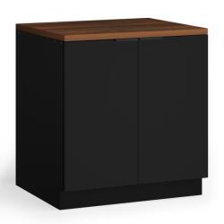 Blumfeldt WoodVista mosogató alatti szekrény, Robusztus, Soft-Close zsanérok, Alumínium fogantyúk (JOY-WVS800BW) (JOY-WVS800BW)