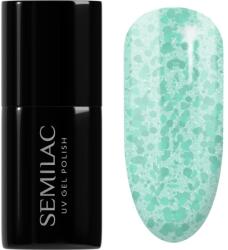 Semilac UV Hybrid Crushed_ICE gél körömlakk UV / LED-es lámpákhoz árnyalat 495 Mint Glacier 7 ml