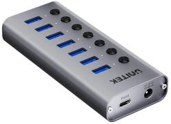 Unitek H1314A01-EU hálózati csatlakozó USB C-típus 5000 Mbit/s Szürke (H1314A01-EU)