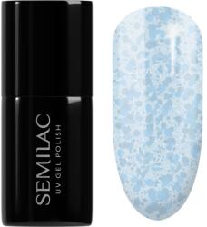 Semilac UV Hybrid Crushed_ICE gél körömlakk UV / LED-es lámpákhoz árnyalat 493 Bubble Gum 7 ml