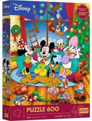 Trefl 600 db-os puzzle - 40 Éves Jubileum - Disney - Mickey Egér és Barátai - Karácsony (37602) (37602)