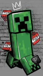 Jerry Fabrics Minecraft Metro Art Creeper (OSUSKA_MINECRA06A)