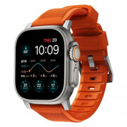 Nomad Rugged Apple Watch Ultra (49mm) 8/7(45mm)/6/SE/5/4(44mm)/3/2/1(42mm) szíj narancs-szürke (NM01287285) (NM01287285)