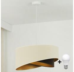 Brilagi Lustră LED pe cablu Brilagi LYRA 1xE27/15W/230V crem/negru/auriu (BG1732)