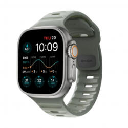 Nomad Sport Apple Watch Ultra 2/1(49mm) 9/8/7(45mm)/6/SE/5/4(44mm) szíj M/L szürkészöld (NM01112785) (NM01112785)