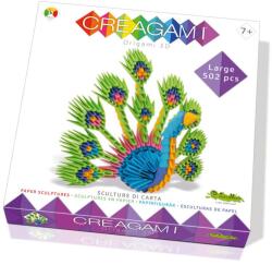 CreativaMente Creagami -3D origami készlet, Páva (nagy) (CRE738)