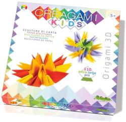 CreativaMente Creagami Kids-3D origami készlet, Szélforgók (CRE842)