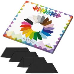CreativaMente Creagami utántöltő 3D origami készlethez, fekete (CRE851)