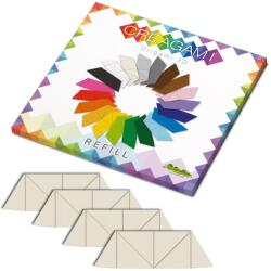 CreativaMente Creagami utántöltő 3D origami készlethez, csontszín (CRE853)