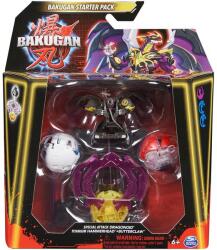 Spin Master Set Bakugan Starter Pack - Dragonoid, Titanium Hammerhead, Butterclaw Figurina