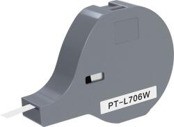 PT P700 L706W, 6mm x 8m, fehér szalag (PT-L706W)