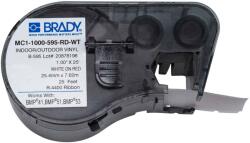 Brady MC1-1000-595-RD-WT / 131596, öntapadó szalag 25.40 mm x 7.62 m (MC1-1000-595-RD-WT)