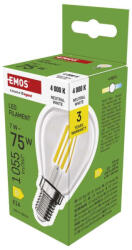 EMOS ZF1D53, LED izzó Filament Mini Globe / E14 / 7 W (75 W) / 1055 lm / természetes fehér (ZF1D53)