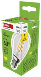 EMOS ZF1D43, LED izzó Filament Mini Globe / E14 / 5, 9 W (60 W) / 806 lm / Természetes fehér (ZF1D43)
