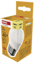 EMOS ZL6F22, LED izzó Basic Mini Globe / E27 / 5, 5 W (40 W) / 470 lm / Meleg fehér (ZL6F22)