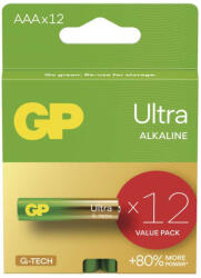 EMOS B0212F, GP Ultra Alkáli elem AAA 12db (B0212F)