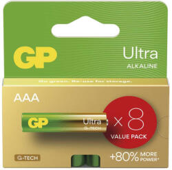 EMOS EMOS B02138, GP Ultra Alkáli elem AAA 8db (B02138)