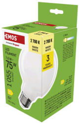EMOS ZF2D52, LED izzó Filament G95 / E27 / 7, 8 W (75 W) / 1055 lm / Meleg fehér (ZF2D52)