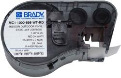 Brady MC1-1000-595-WT-RD / 131604, öntapadó szalag 25.40 mm x 7.62 m (MC1-1000-595-WT-RD)