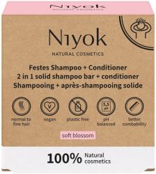 Niyok Șampon și balsam solid 2 în 1 Soft Blossom, 80 g (3254)