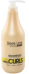 Sleek Line Sampon pentru par ondulat Waves & Curls, 1000ml, Sleek Line