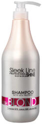 Sleek Line Sampon Blond Blush cu pigment neutralizant roz, 1000ml, Sleek Line