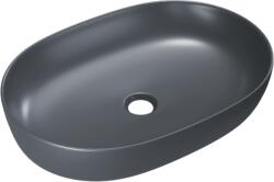 Excellent Jima mosdótál 61.5x41.5 cm ovális mosdótálak antracit CEAC. 2001.615. GRM (CEAC2001615GRM)
