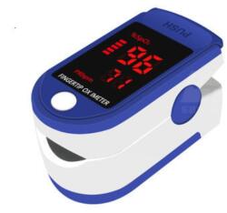  Digitális Véroxigénszint, Pulzusmérő, Ujjra csíptethető, kék-szürke (TB2372)